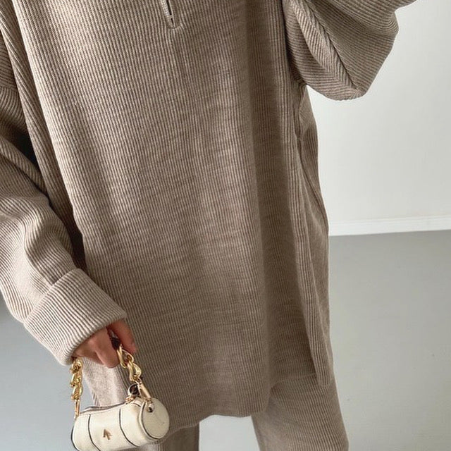 Ensemble tricot beige
