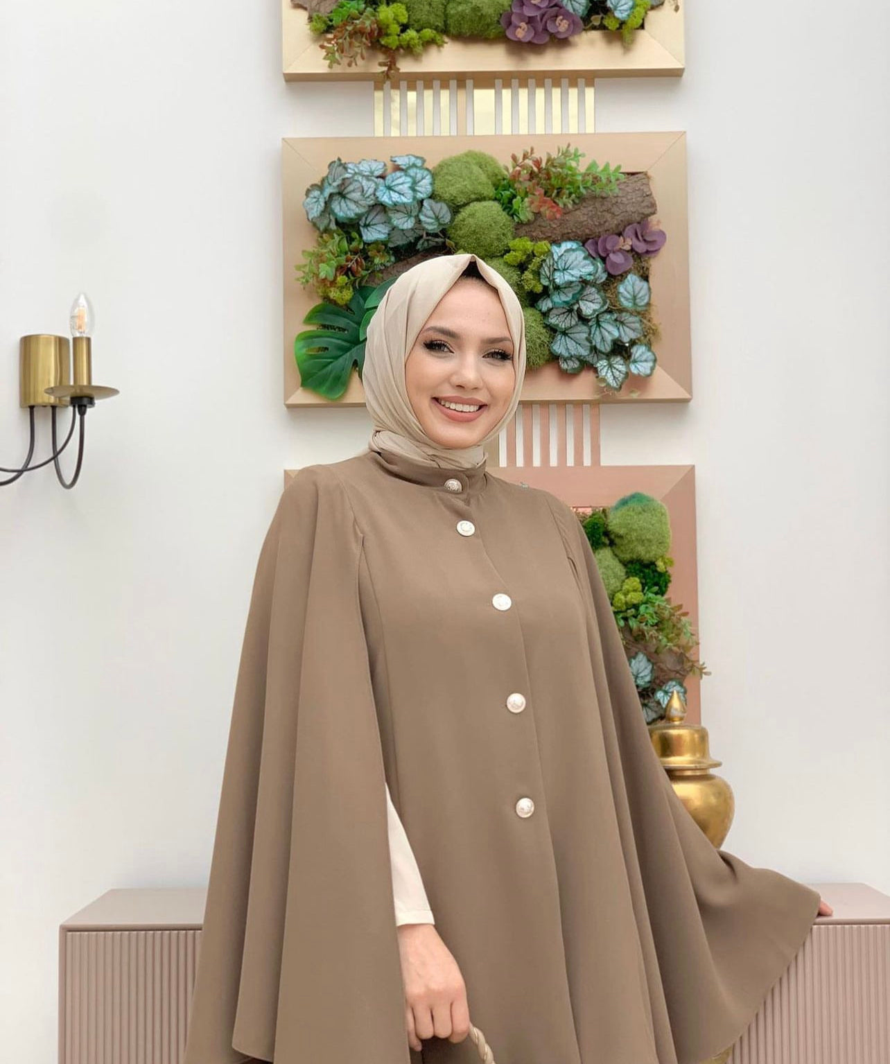 Ensemble cape beige